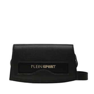 Plein Sport Cross Body Bags, female, Black, Size: ONE SIZE Blake Small Flap Crossbody