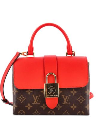 Louis Vuitton Locky Handbag Monogram Canvas with Leather BB satchel - Rood