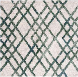 Safavieh Alfombra marfil/verde 99 x 99 cm