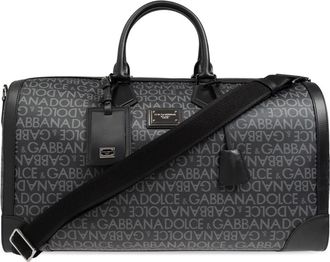 Dolce & Gabbana Weekend Bags, male, Black, Size: ONE SIZE Handbag with monogram