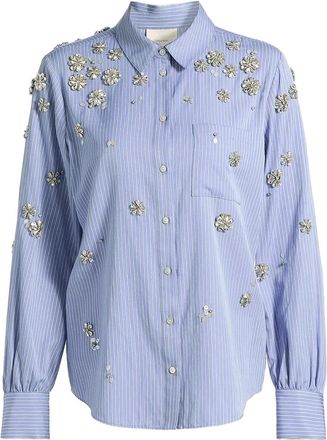 Cinq &agrave; Sept Camicia Lola a righe - Blu