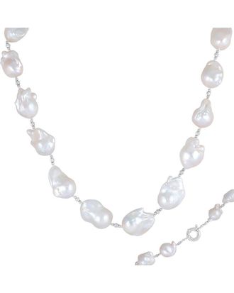 Splendid Pearls Silver 13-15Mmmm Pearl Necklace