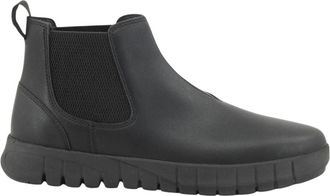 Geox Chelsea Boots - Heren - Chelseaboots - Zwart - 42 EU - Leer - Schoenen