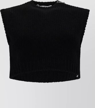 Max Mara cropped knitted top