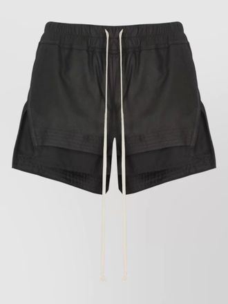 Rick Owens leather short shorts