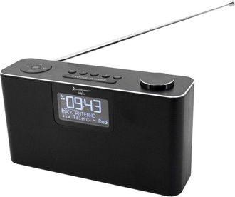 Soundmaster DAB700SW Radio da tavolo dab+, fm Bluetooth, aux, dab+, fm, sd, usb Funzione allarme, Vivavoce Nero - Soundmaster