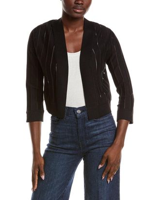 Anne Klein Sheer Stripe Shrug