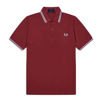Fred Perry Hombre, Camisetas, Rojo, Talla: 4XS