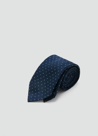 Mango Cravatta 100% seta stampa navy - Uomo - Taglia unica - MANGO MAN