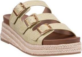 Good Choice Shoes Fabulist Buckle Espadrille Platform Wedge Sandal in Lime at Nordstrom Rack, Size 8.5
