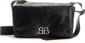 Balenciaga Monaco Messenger Crossbody Bags Nero-Uomo