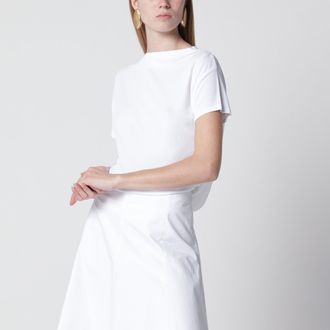 Jacquemus Mistral top in white viscose blend