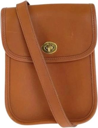 Coach Pre-owned Cross Body Bags, female, Brown, Size: ONE SIZE Pre-owned Leather Shoulder Bag