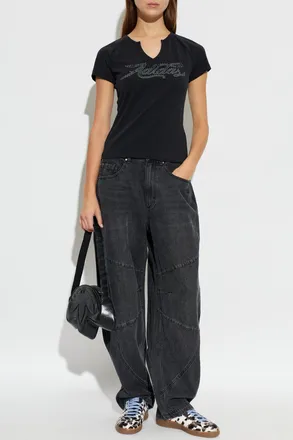 adidas T-shirt With Logo, Womens, Black