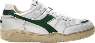 Diadora Vintage Tennis Stijl Sneaker - Heren - Sneakers - Wit - 41 EU - Leer - Schoenen