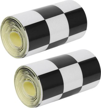 OEM Adecuado Para Pegatinas De Rayas A Cuadros Blancas Y Negras De 3 Pulgadas Para Coches, Motocicletas, Bicicletas Y Dep&oacute;sitos De Combustible
