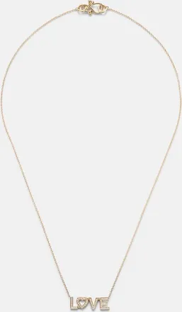 Sophie Bille Brahe Love 18kt gold necklace with diamonds