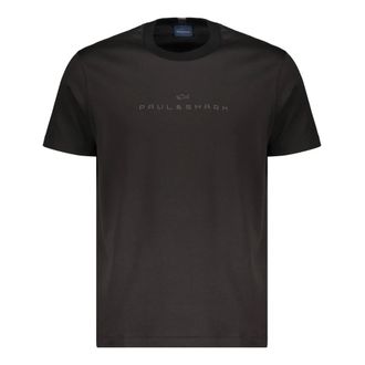 Paul & Shark Black short T-shirt- comfort and versatility. - male - Paul & Shark - T-Shirts - Black - 2XL - Tops