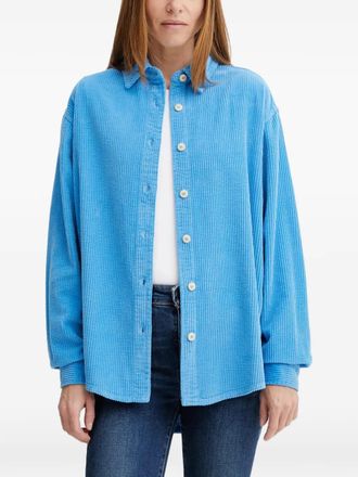 American Vintage Padow button-up corduroy shirt - Blue