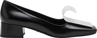 Prada Zwarte Hak Decollete Schoenen - Dames - Pumps - Zwart - 40 EU - Schoenen