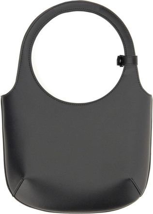 Courr&egrave;ges Womens Bag Holy Black Leather Handbags Hand