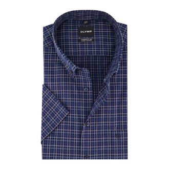 Olymp Olymp, Heren, Overhemden, Blauw, Maat: 2XL Katoen