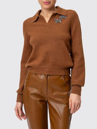 Twin-Set Maglia in misto lana con scollo a V e strass
