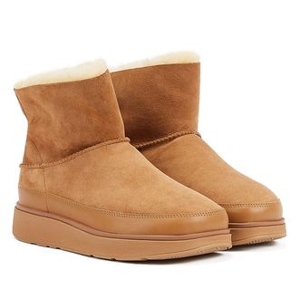FitFlop Shearling Vrouwen Laarzen Tan