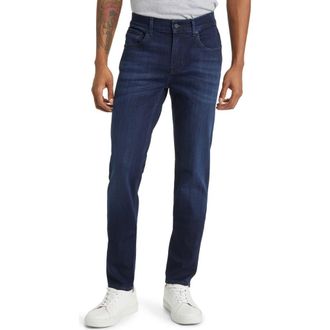 7 For All Mankind Luxe Performance Plus Slimmy Taper Jeans in Deep Blue at Nordstrom, Size 28