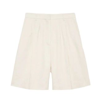 Anine Bing Bryson Shorts - Dames - Korte Broeken - Beige - M - Polyester - Korte Broeken