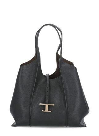 Tod's Tods Totes & Shopper - Black Pebbled Leather Shopping Bag - Gr. unisize - in Schwarz - f&uuml;r Damen