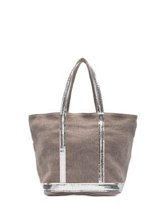 Vanessa Bruno Linen Medium Zipped Cabas Tote