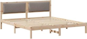 vidaXL Estructura De Cama Taup&eacute; 200 X 200 Cm Madera De Pino Macizo Vidaxl