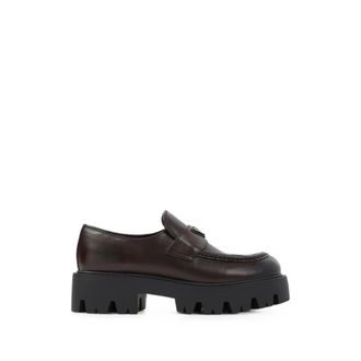 Prada Triangle Logo Lug-sole Loafers