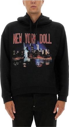 Dsquared2 Hoodie - Heren - Hoodies - Zwart - L - Katoen - Hoodies & sweatvesten