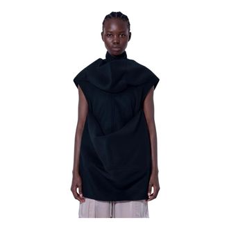 Rick Owens Pelican Tunic Top - - Blouses & Shirts - Donna - Nero - M