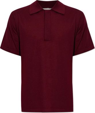 Lisa Yang Cashmere Polo Carter - Heren - Cashmere truien - Rood - L - Kasjmier - Truien & Vesten