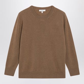 The Row Noler crewneck cashmere sweater in camel