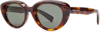Saint Laurent Cat-eye Sunglasses - Brown Havana - One Size
