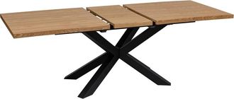 Atmosphera Mesa De Comedor Olaf Metal Y Madera - Gris - Atmosphera Cr&eacute;ateur DInt&eacute;rieur