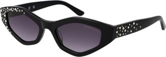 Guess Womens by Black Acetate Sunglasses - One Size