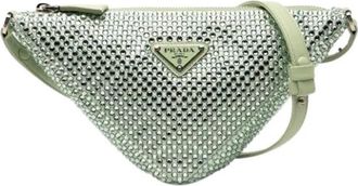 Prada Pre-owned Belt Bags, female, Green, Size: ONE SIZE Pre-owned Vintage Shoulder Bag