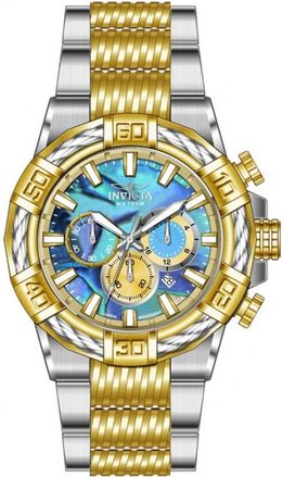 Invicta Bolt GMT Chronograph Iridescent Dial Mens Watch 49898
