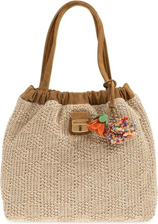 Marc Jacobs The Summer Woven Cristina Tote - Dames - Shoppers - Beige - ONE Size - Su&egrave;de - Tassen