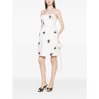 Shushu/Tong Floral Linen Dress - White