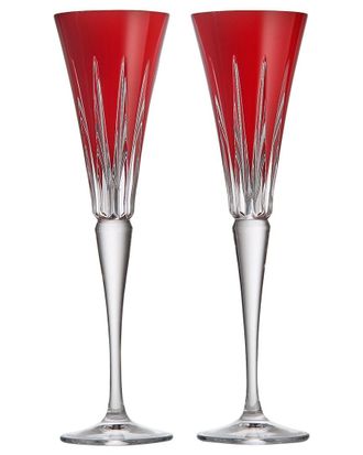 Waterford Set Of 2 New Year Firework Flutes