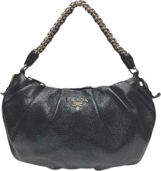 Prada Pre-owned Shoulder Bags, female, Black, Size: ONE SIZE Pre-owned Vintage Shoulder Bag