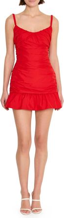 Amanda Uprichard Womens Riello Skort Romper In Red