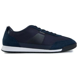 HUGO BOSS Mens Nitan Trainers - Blue Nylon - Size UK 12