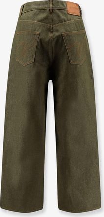 Walk In Paris Mens Trousers The Gardeners Green Denim Cotton
